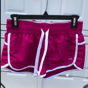 Champion Polyester Drawstring Pink Shorts